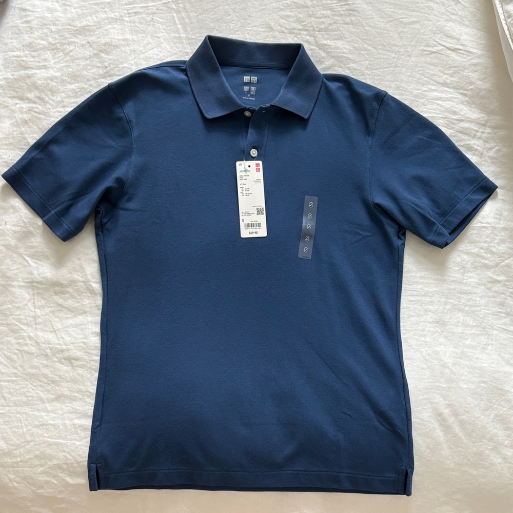 Uniqlo Men's AIRism Cotton Pique Polo Shirt